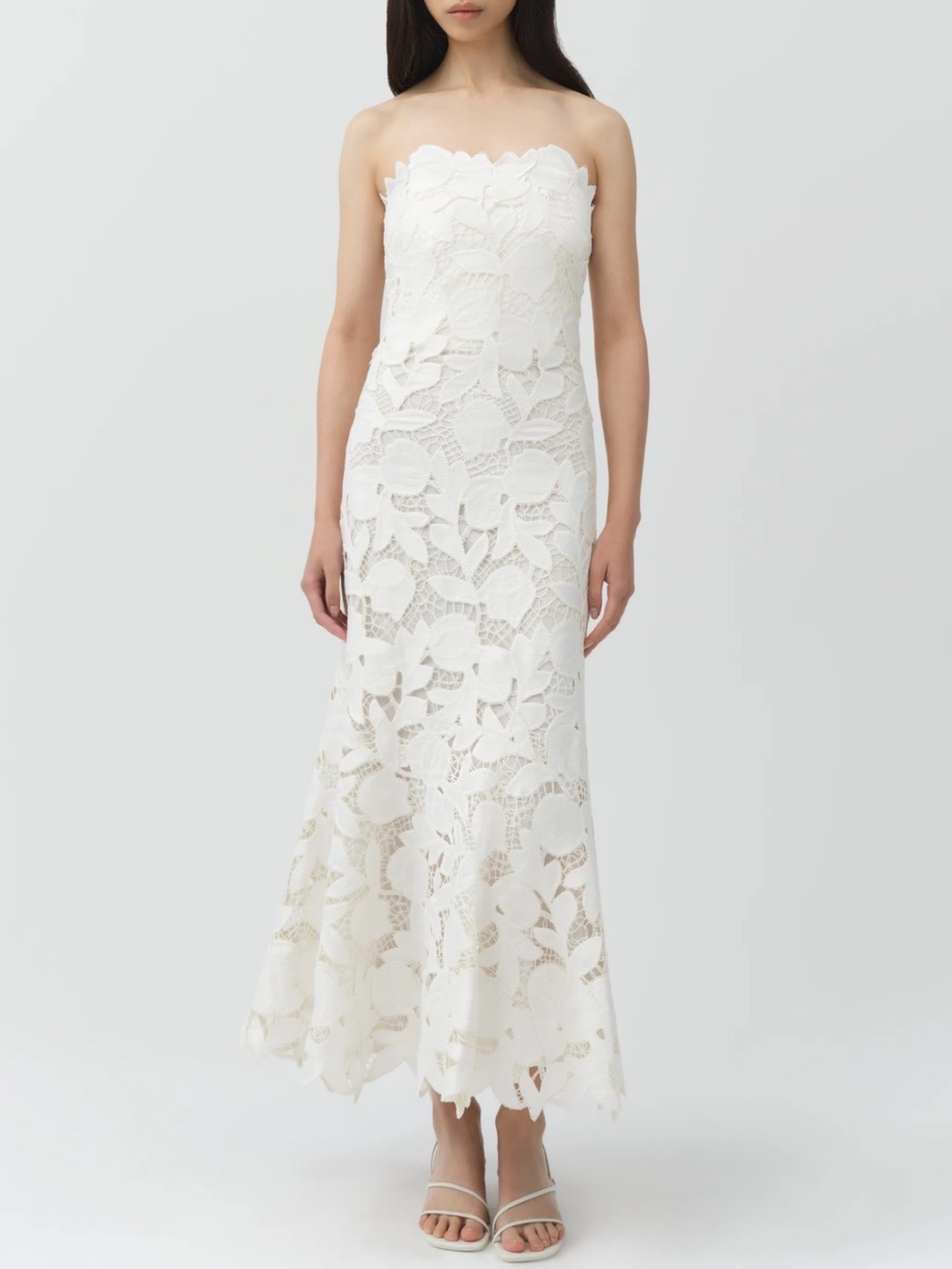 NWT SIMKHAI Valletta Strapless Embroidered Dress SIZE 00